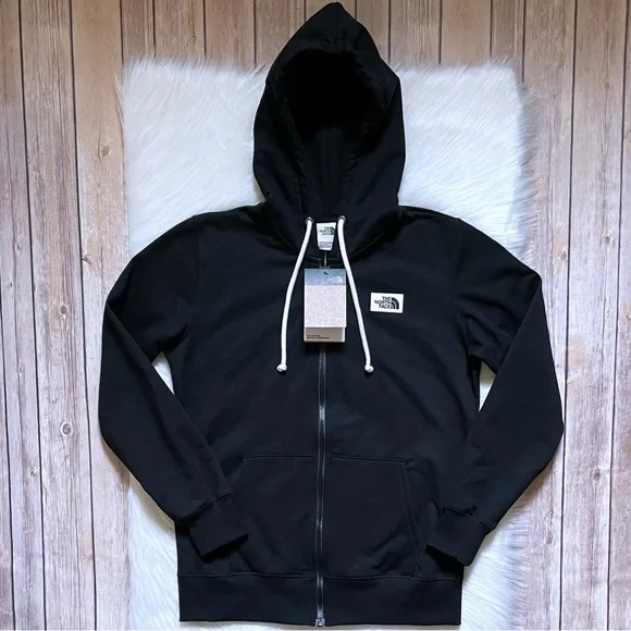 The North Face Women’s Heritage Patch Full Zip Black Hoodie - Picture 2 of 8